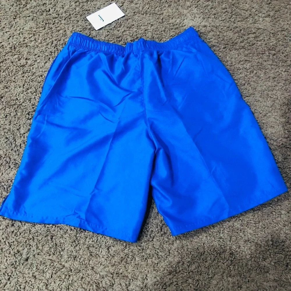 Nike Mens Core Solid‎ Volley Shorts Blue Swim Trunks NESSA558 Size Medium NWT